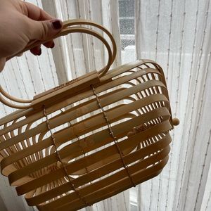 Cult Gaia Lilleth bamboo bag